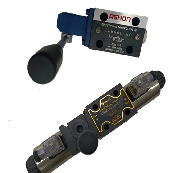 Solenoid Directional Hydraulic Valve With Emergency Handle 4WMME6E J H G-DC24V AC220V