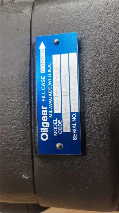 Oilgear Hydraulic Pump PVWJ-076-A1UV-RDFS-P-1NNSN Hydraulic Piston Pump